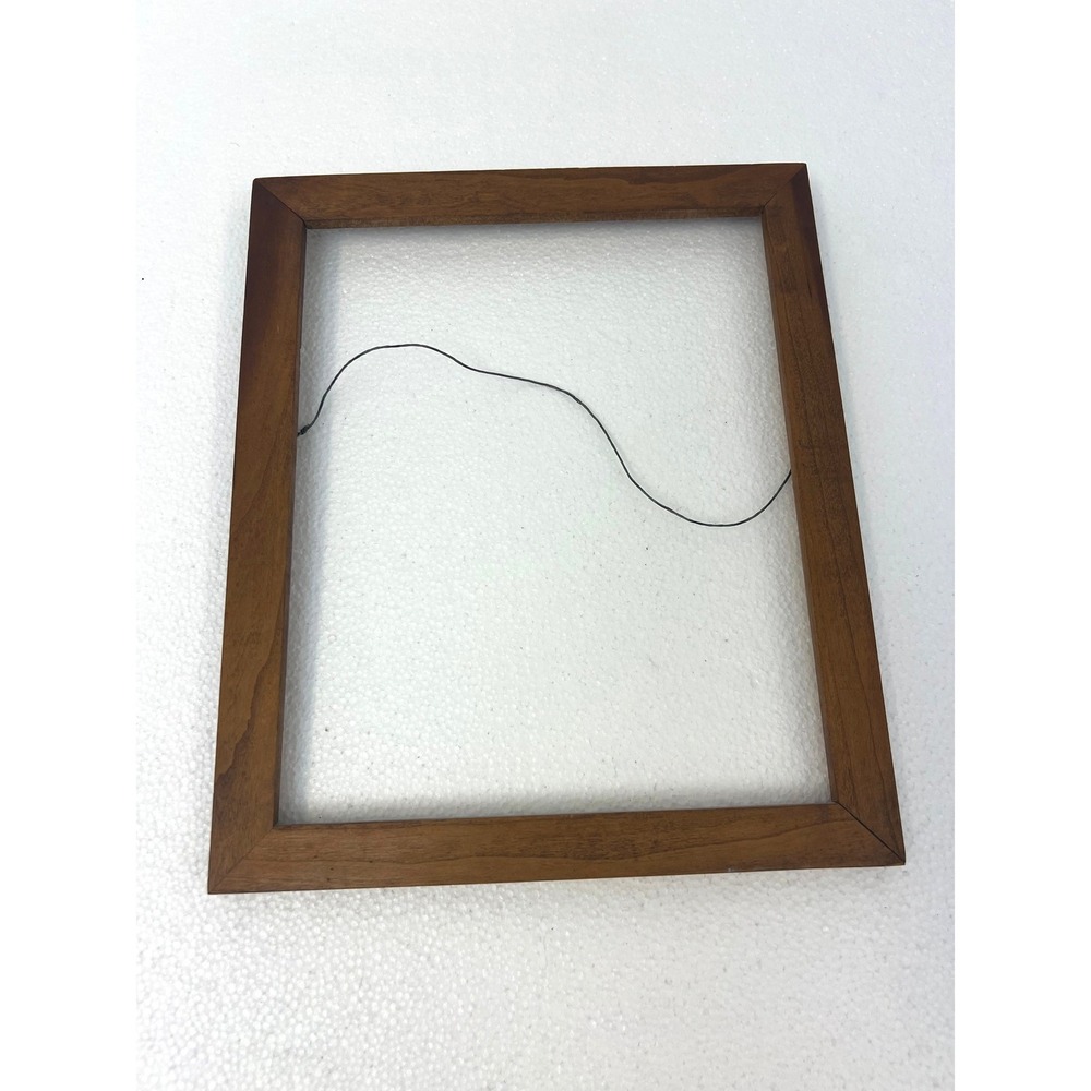 Solid Wood Picture Frame Smooth Hardwood Fits 8x10 Photo Brown Wall Decor Art